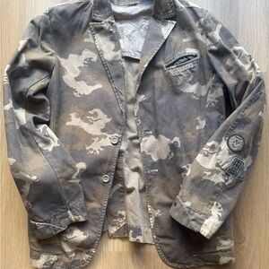 Diesel Gray Camouflage Military Jacket